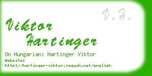 viktor hartinger business card